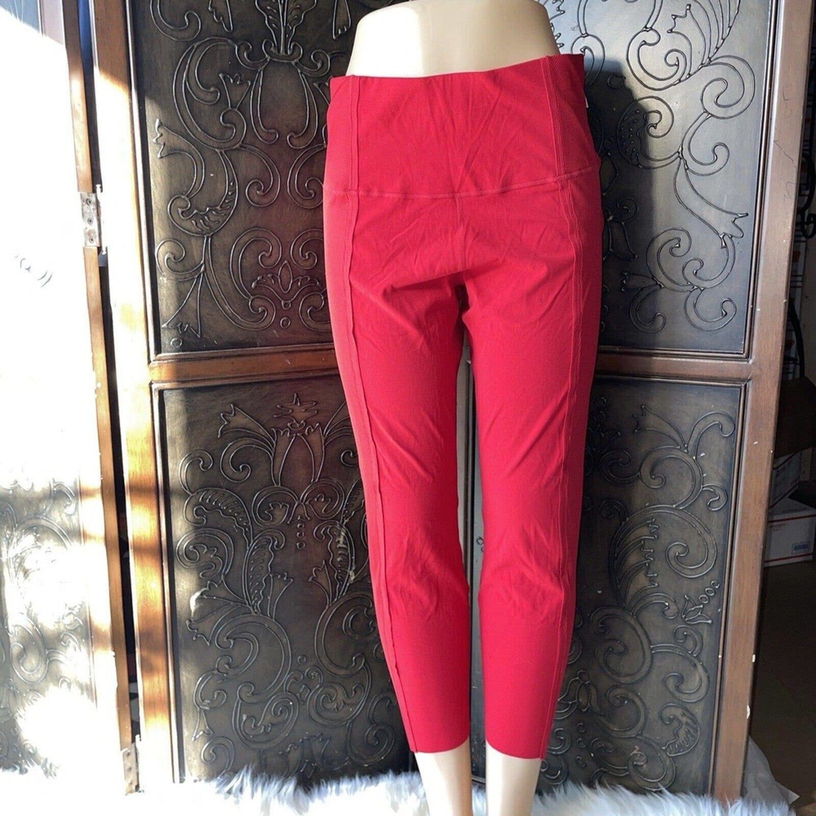 Nike Yoga Lux Red Leggings NWT MSRP $100 Women's Pant‎ Sixe 1X