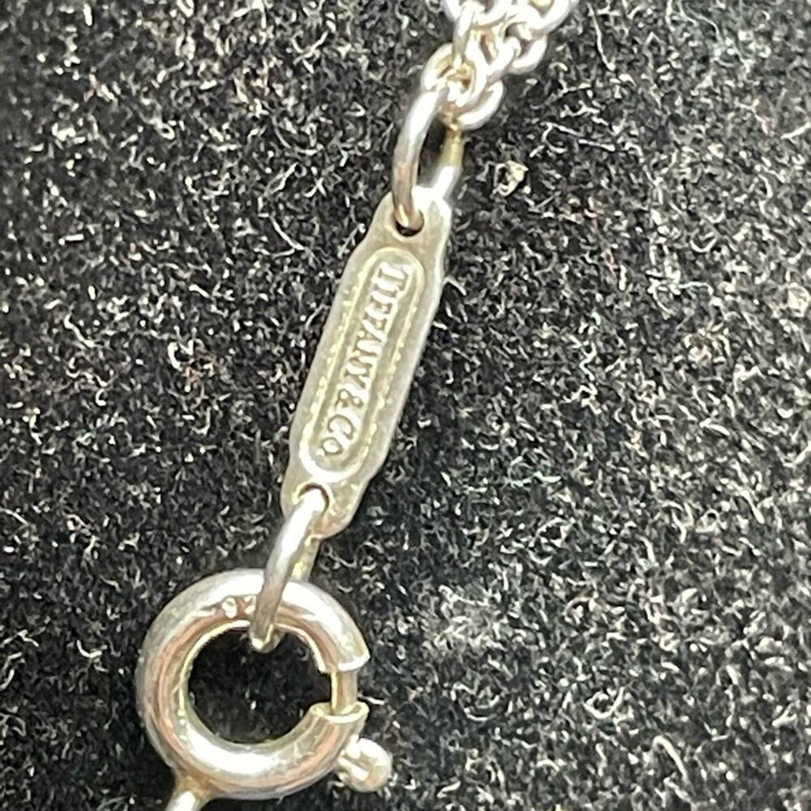 Tiffany and Co. Double Stranded 925 Sterling Silver infinity Necklace