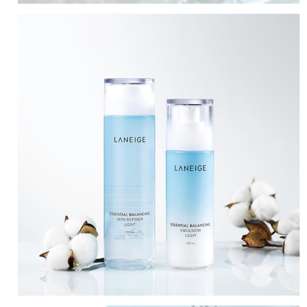 Laneige Essential Balancing Skin Refiner and Emulsion 5 Piece set