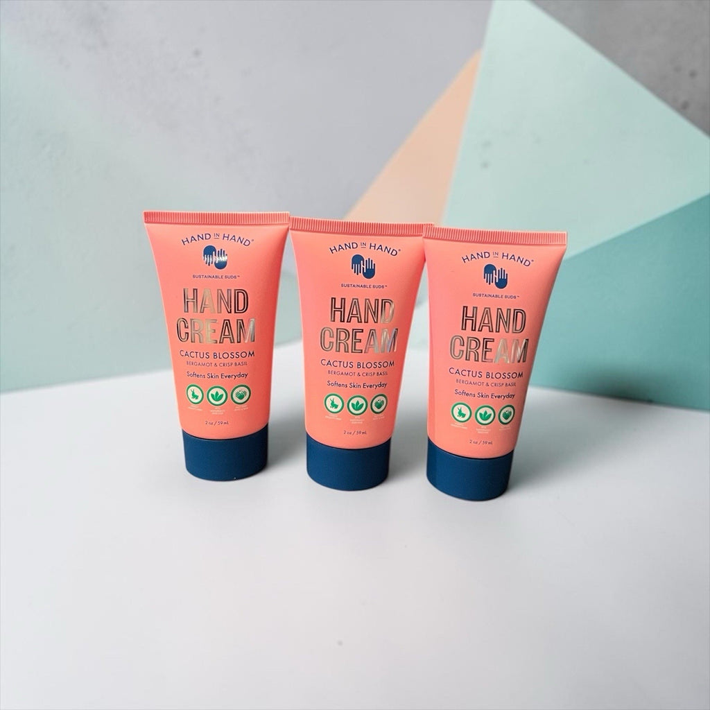 Hand in Hand Cactus Blossom Hand Cream Set Of 3 / 2oz Ea New