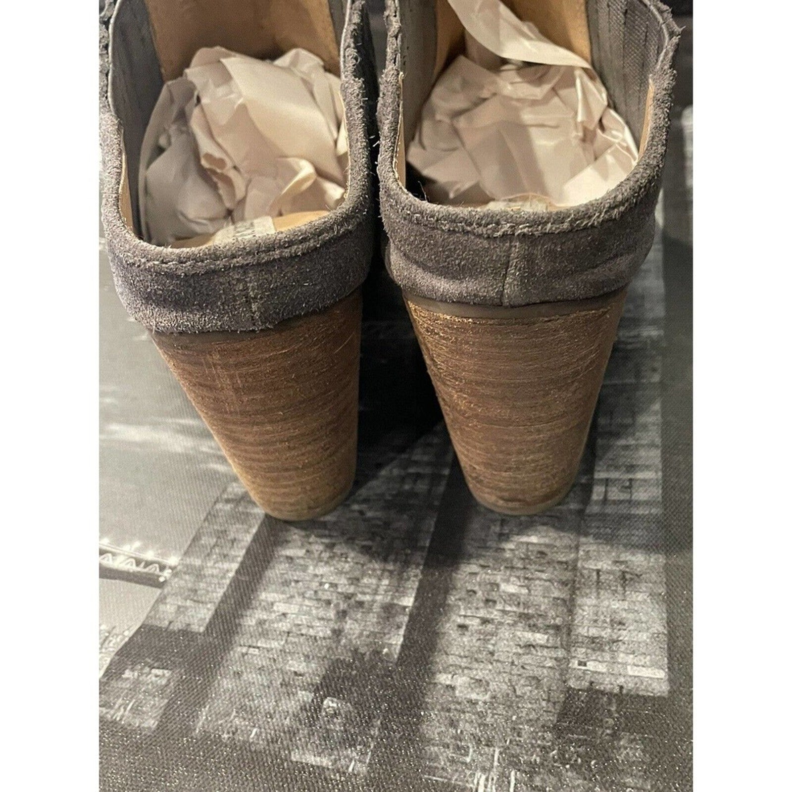 Steve‎ Madden Mertta Grey Suede Muels Women's Shoe Size 8M