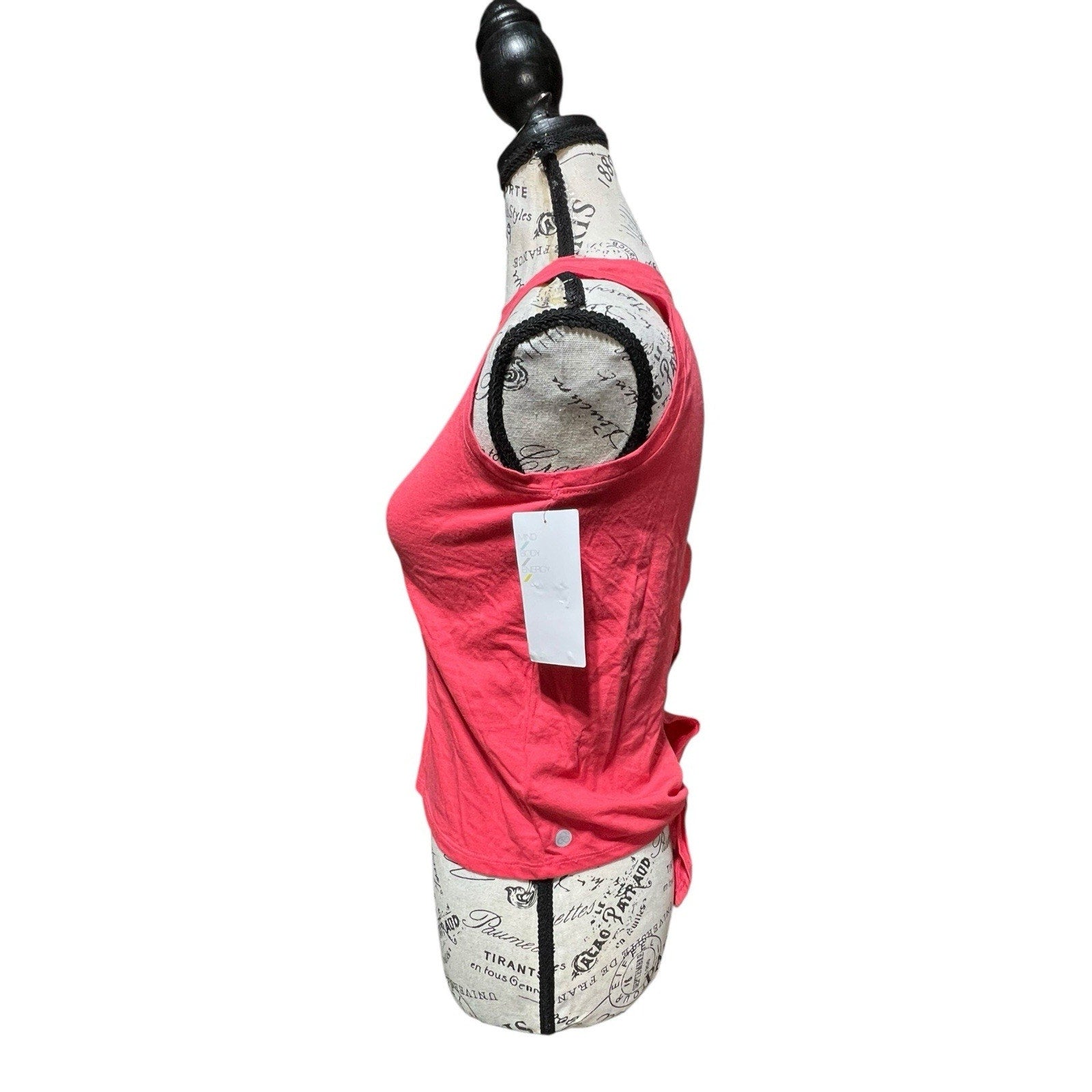 Zella Coral Pink Open Athletic Top Shirt Size M
