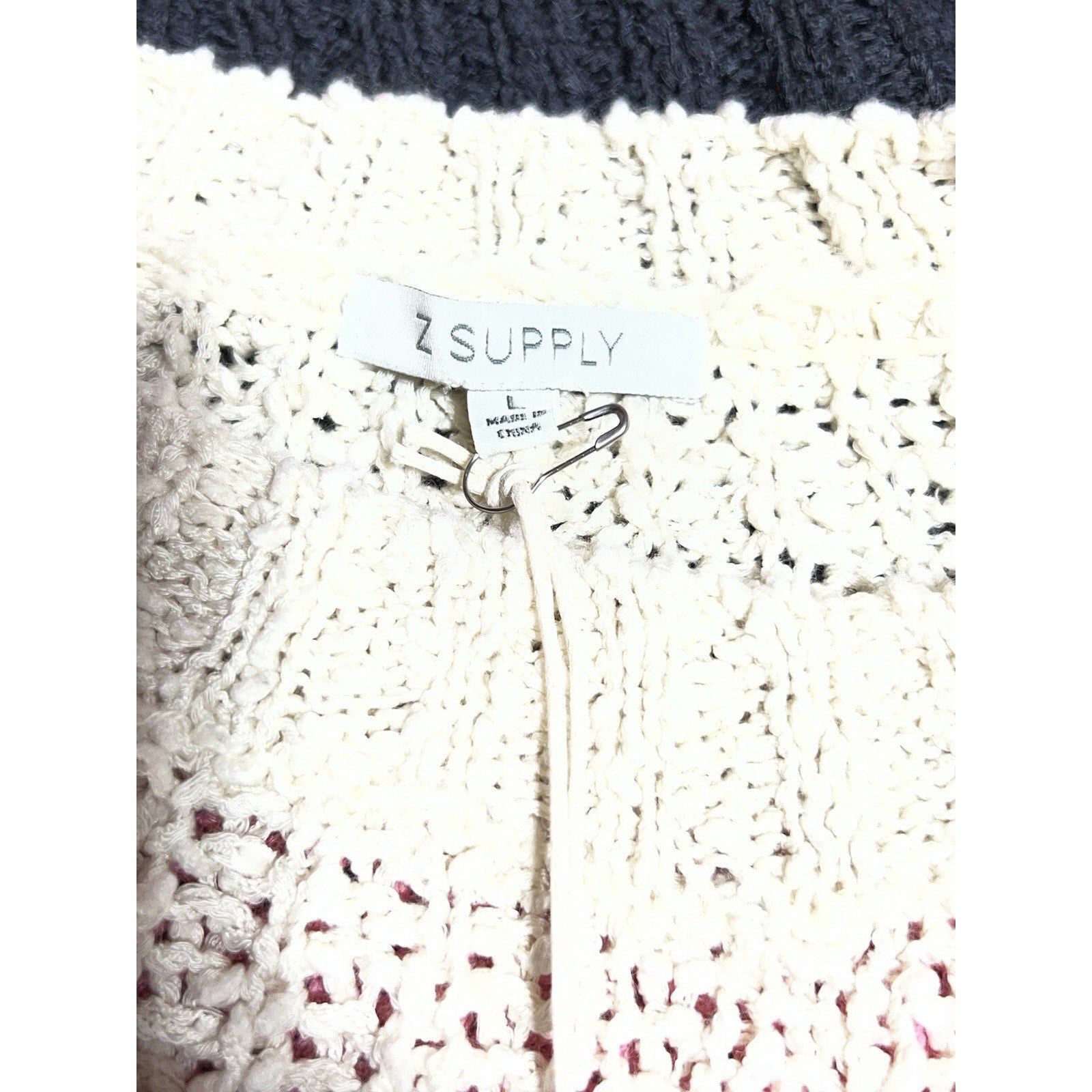 Z Supply Chunky Knit Sweater NWT Size L