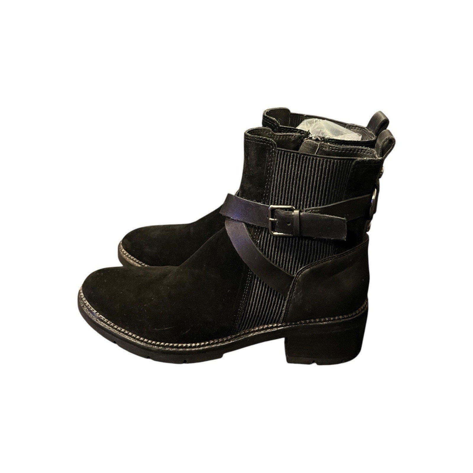 Donald Pliner Captain Black Suede Bootie Womens 8 M