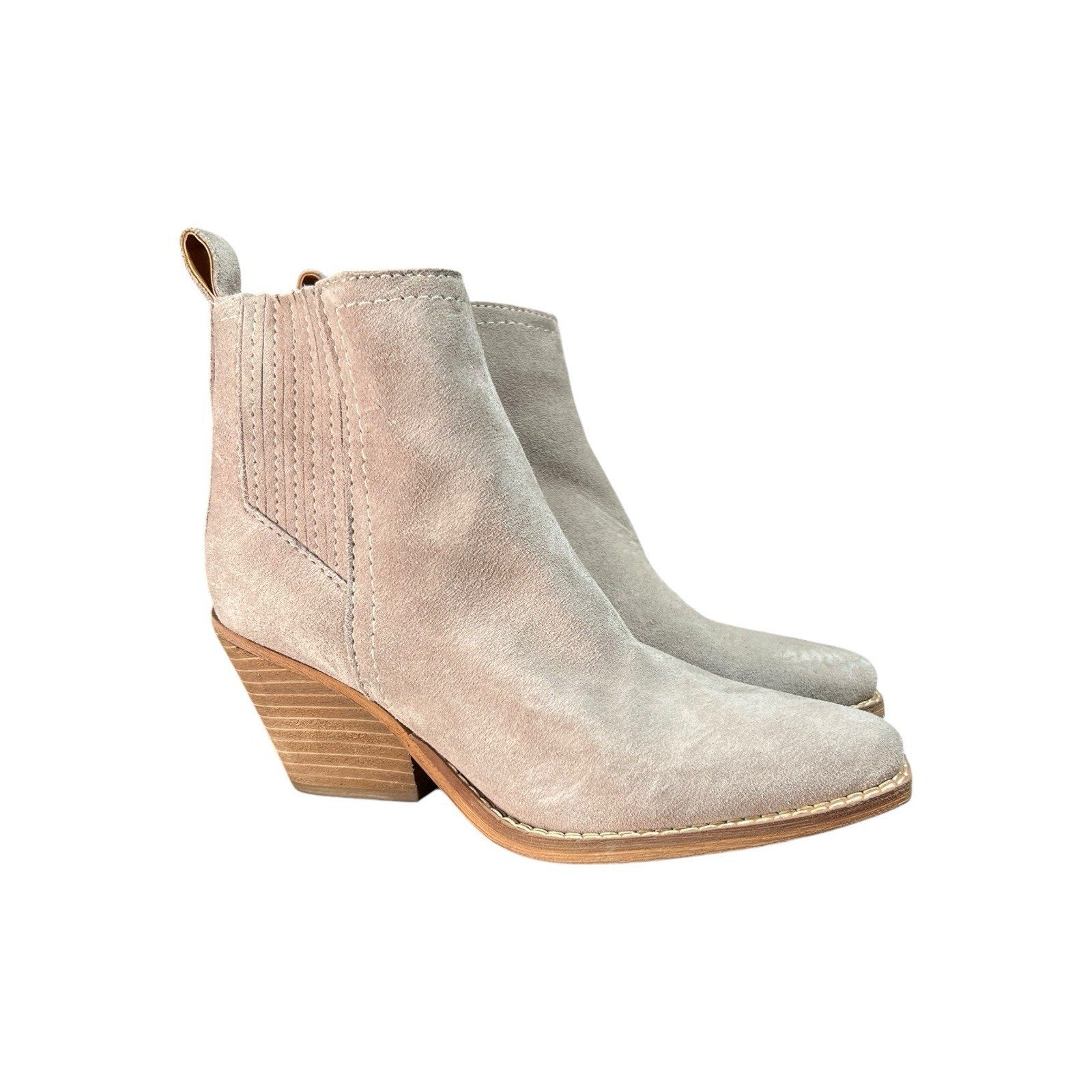 Zodiac Size 6 Ashy Taupe Suede Ankle Booties – That Soft Gray-Taupe Vibe