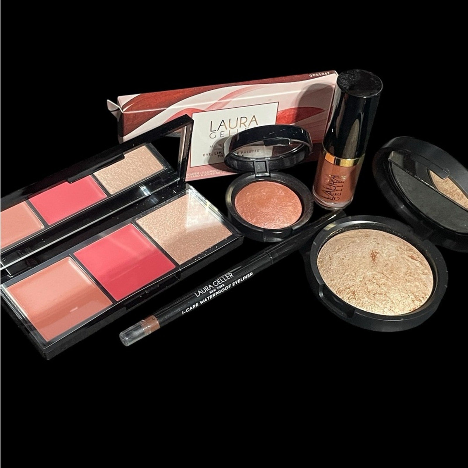Laura Geller Blush and Highlighter Set with Pink and Brown Tones