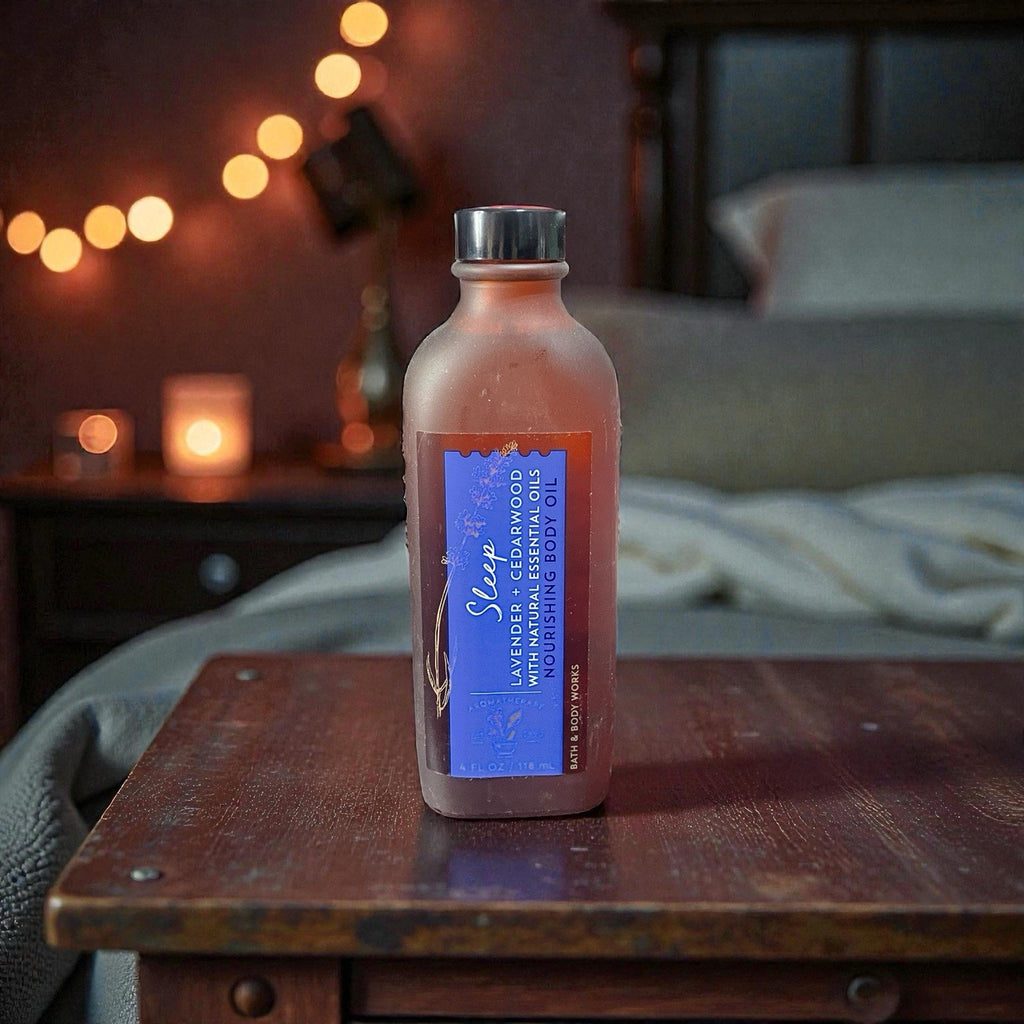 Bath & Body Works Aromatherapy Sleep Lavender Cedarwood Body Oil: Rare Find,
