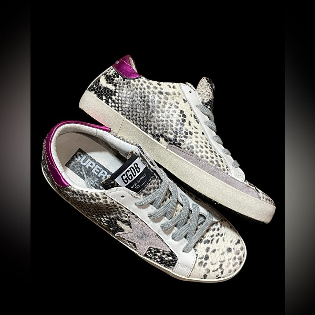 Golden Goose GGDB Superstar Snake Print sneakers , Women’s Shoe Size 9 EU40