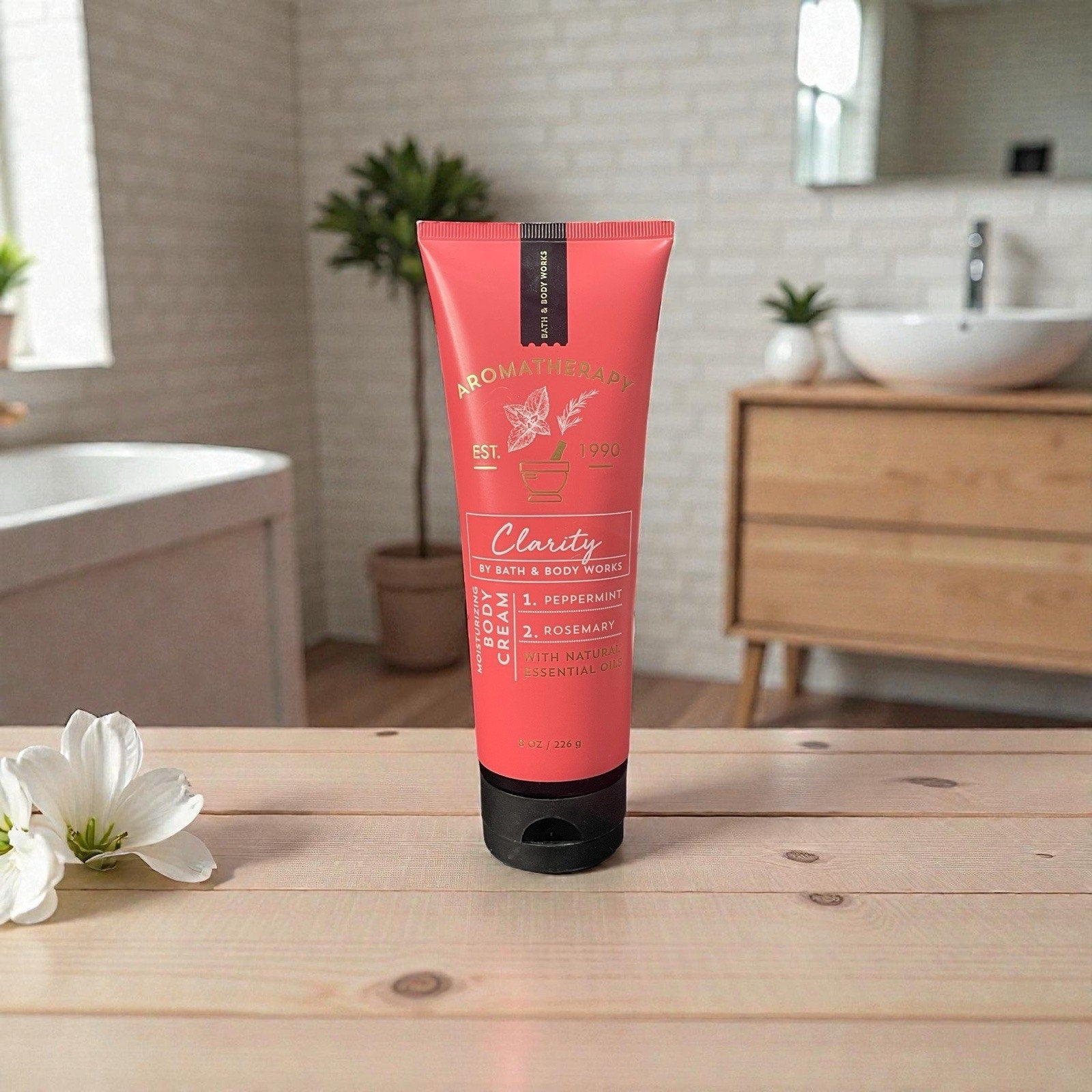 Bath & Body Works Aromatherapy Clarity Peppermint Rosemary Body Cream 8oz