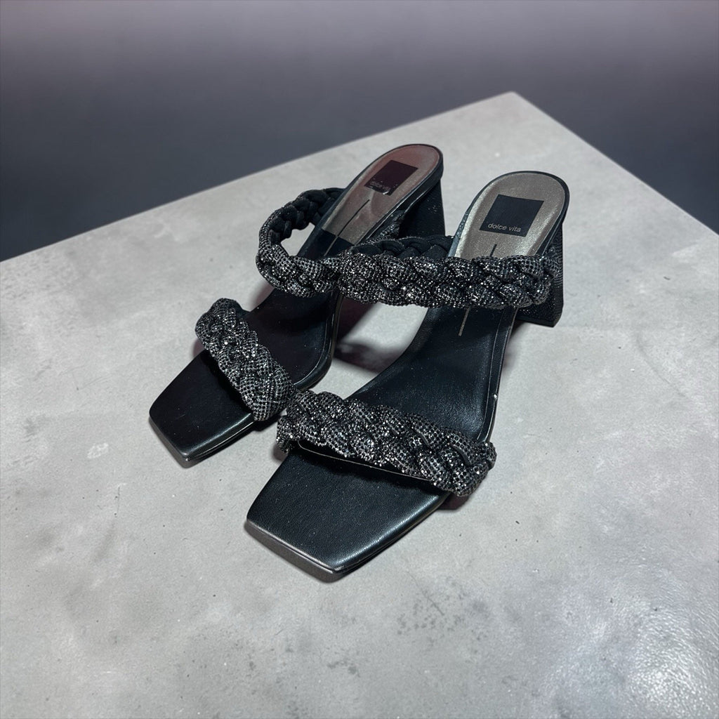 Dolce Vita Black Ronin Sandals Women’s Shoe Size 11