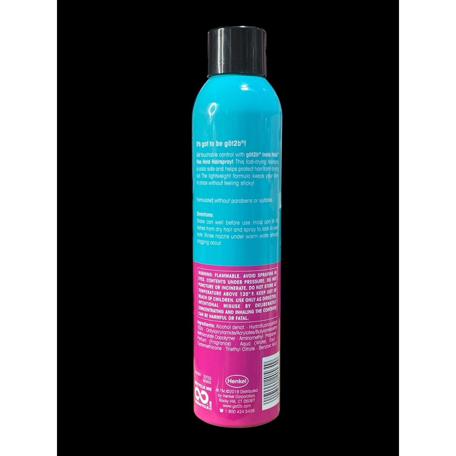 Schwarzkopf Got2b Flex Instant Hold Hairspray 9.1oz - Flexible Grip, No Crunch