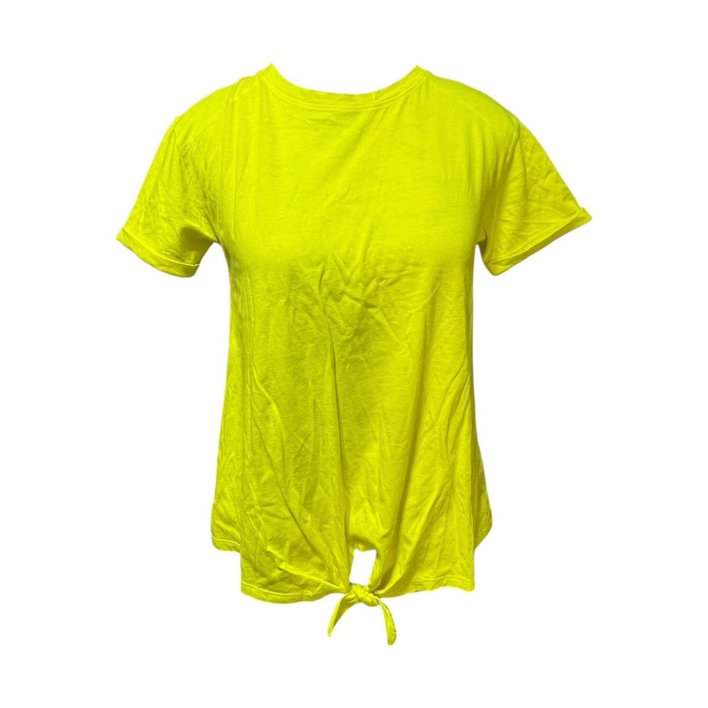 Zella Hello Tie Front Tee Shirt Size L NWT
