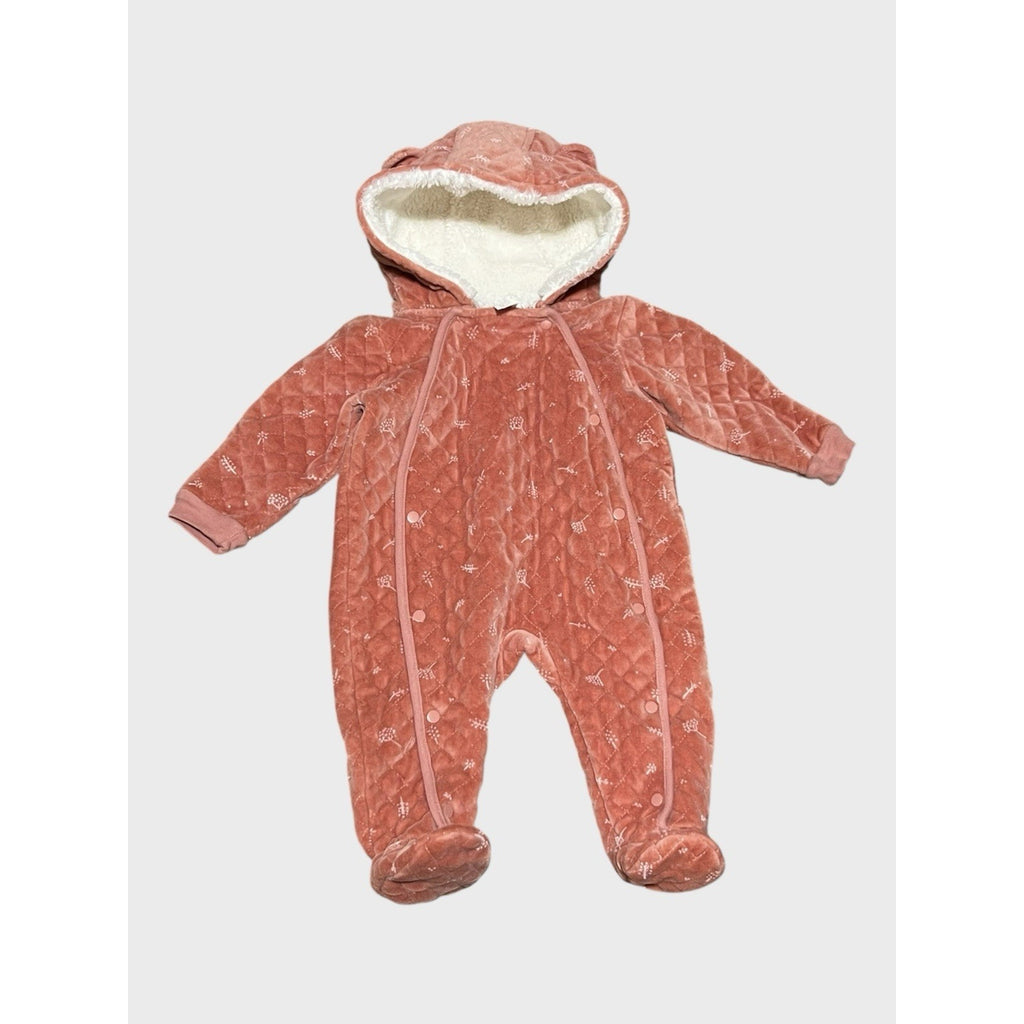 Nordstrom Baby Print Bunting in Pink Desert Dottie Size 9 Months New