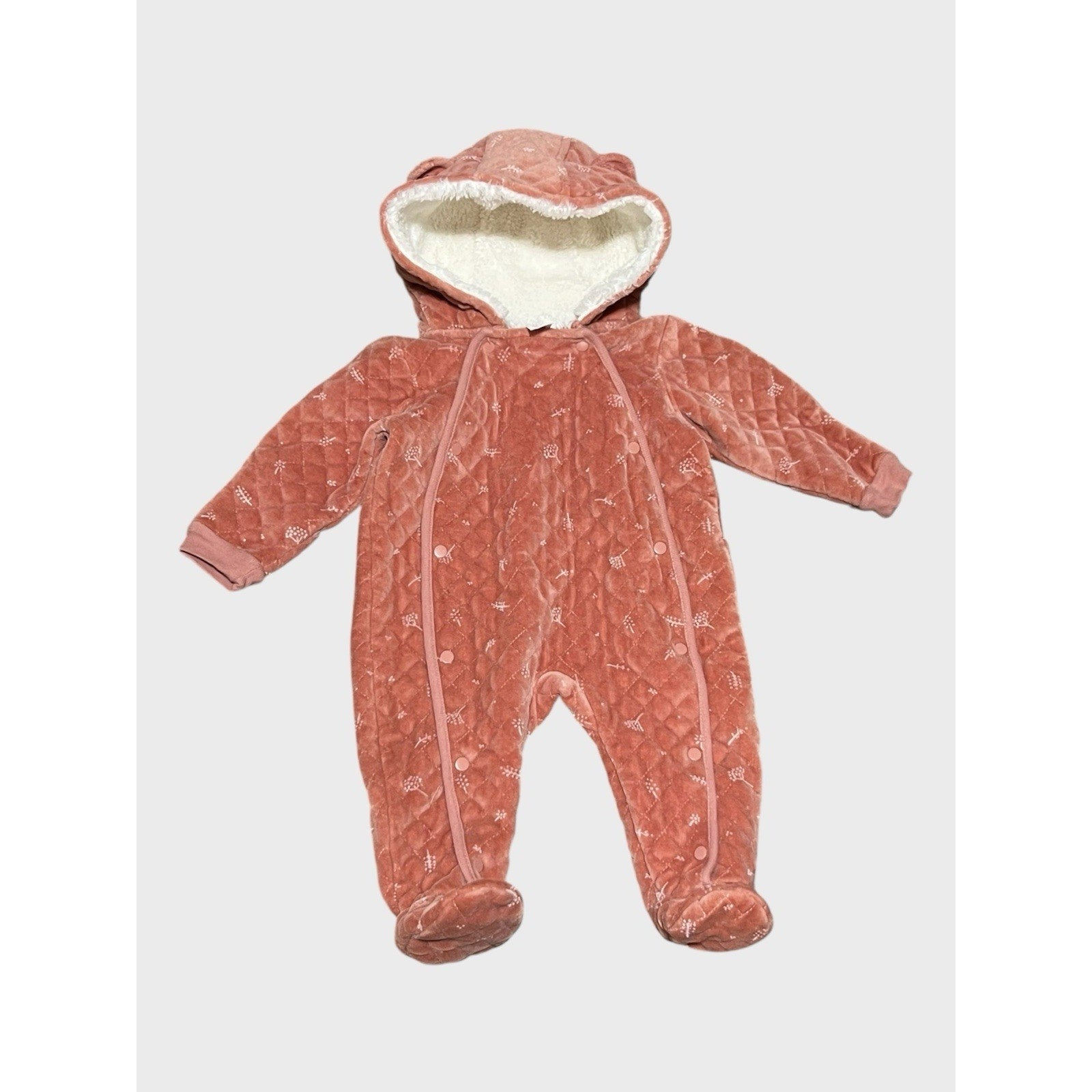 Nordstrom Baby Print Bunting in Pink Desert Dottie Size 9 Months New