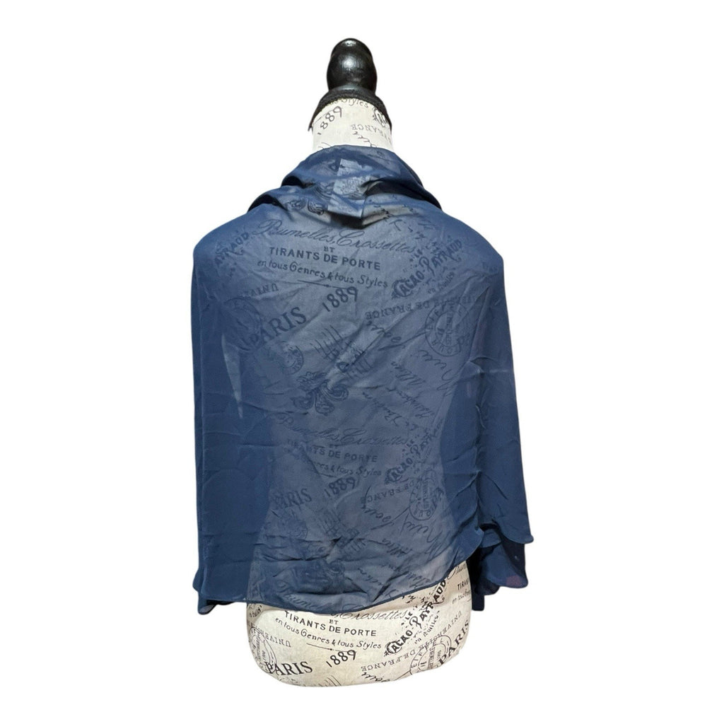 SLNY Navy Blue Sheer Shawl NWOT Womens Size 3X-4X