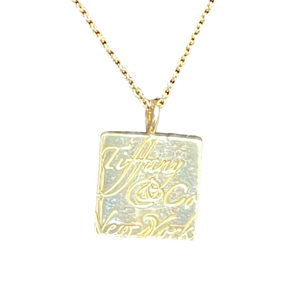 Tiffany and Co. Notes Square 925 Sterling silver Necklace