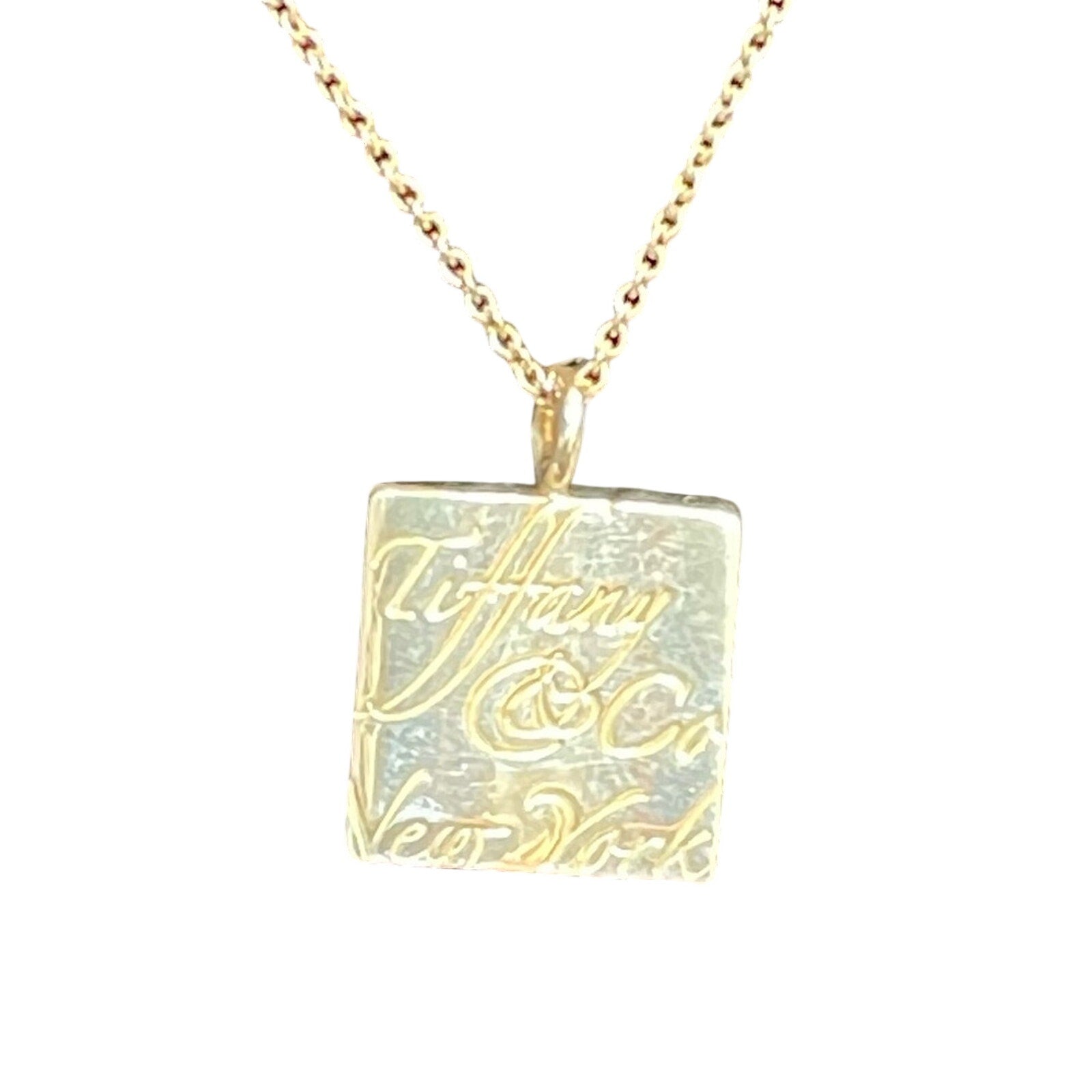 Tiffany and Co. Notes Square 925 Sterling silver Necklace