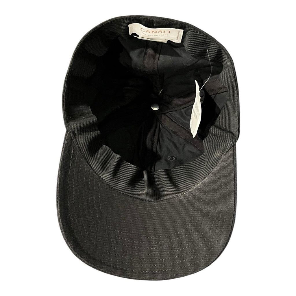 Canali logo-appliqué baseball cap in black Fitted