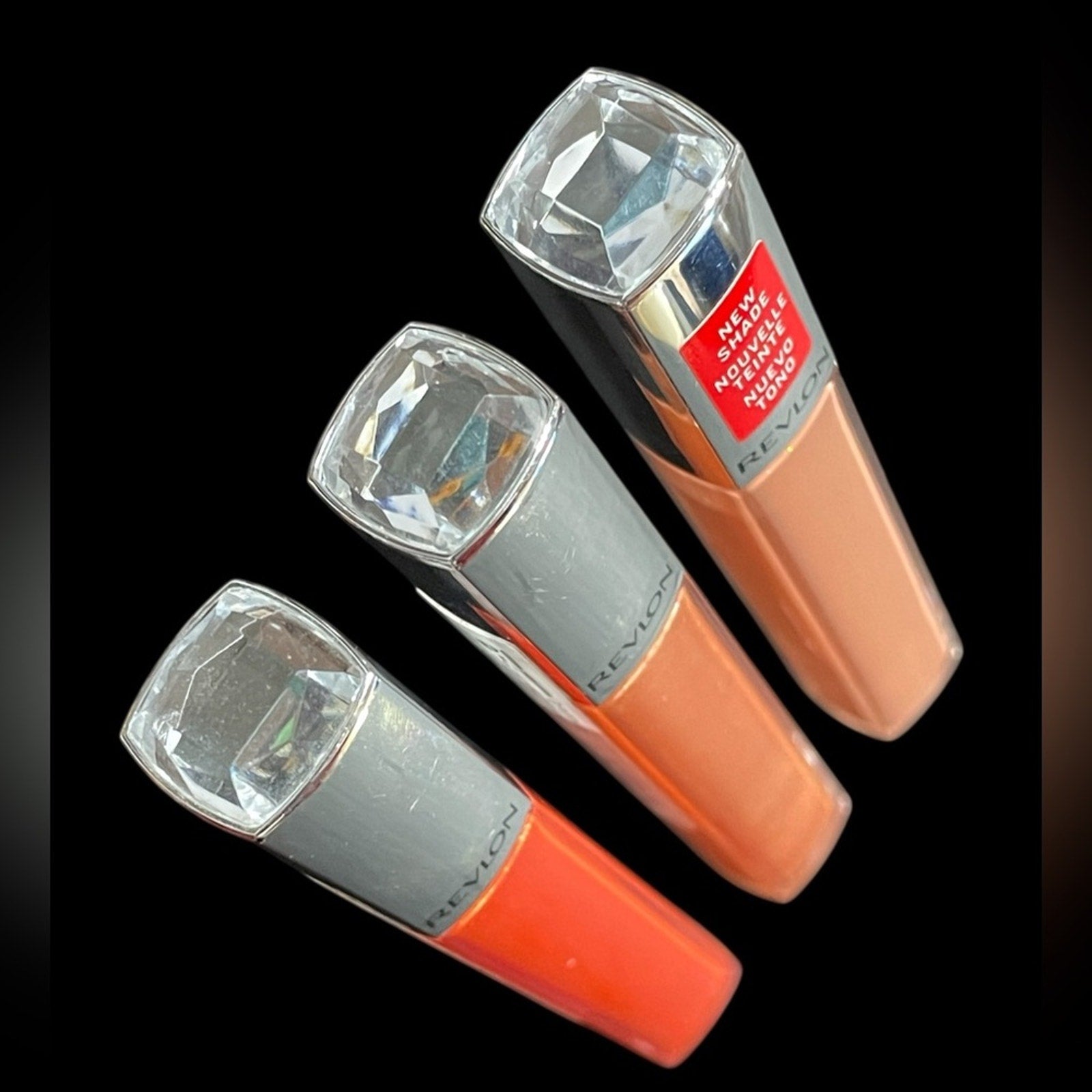 Revlon Set of Three Glossy Lipsticks in Stunning Falls Shades New