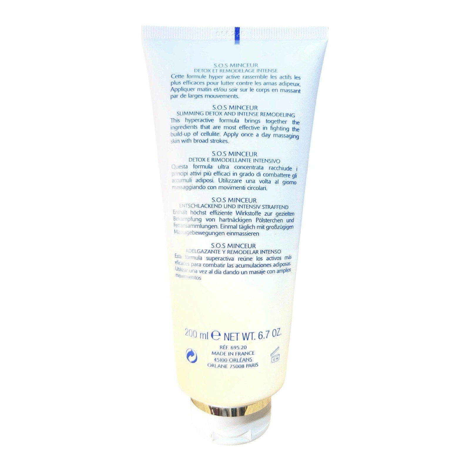 Orlane Paris S.O.S. Minceur Detox & Intense Remodeling, a body-contouring cream