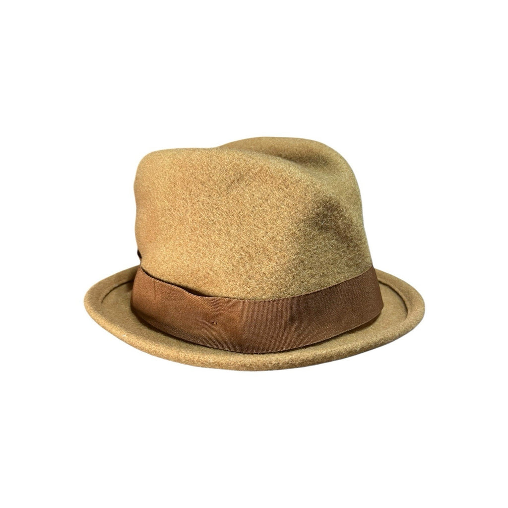 Brixton Tan Wool Fedora Hat New