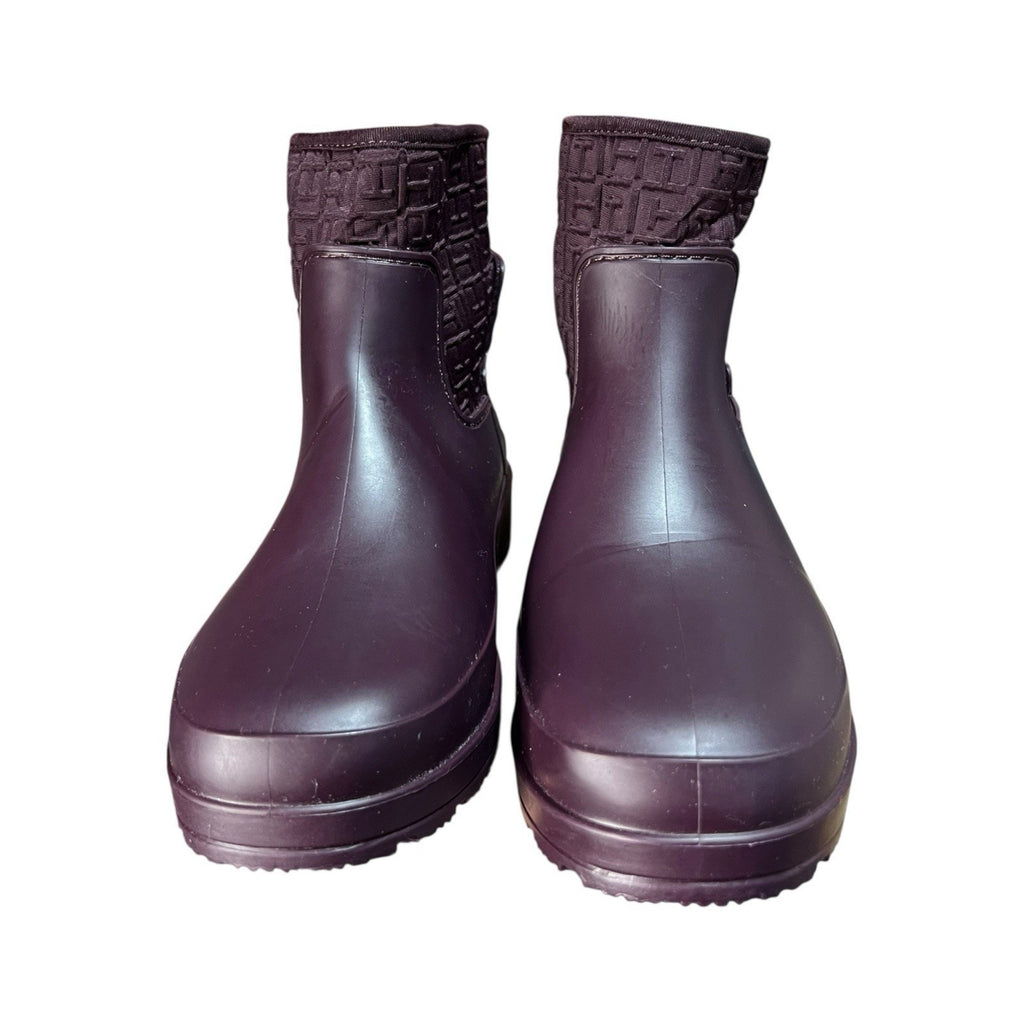 Tommy Hilfiger Purple Ankle Rubber Rain Boot Women’s Shoe Size 7