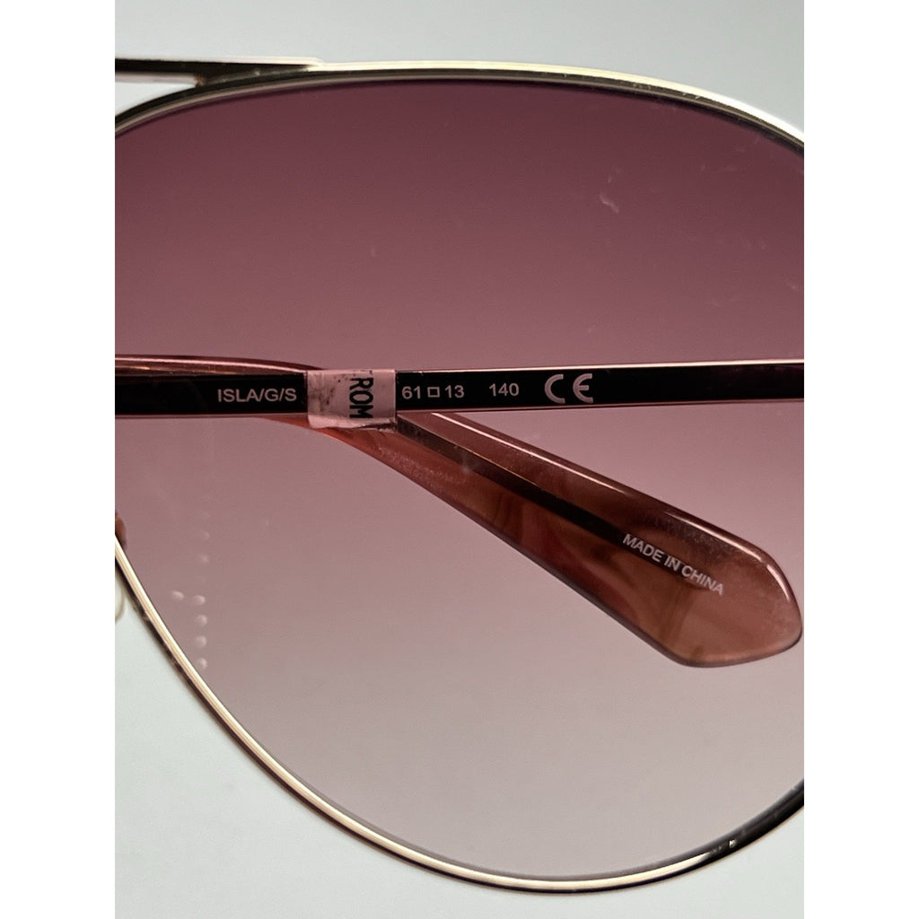 Kate Spade ISLA 035J Gold Pink Frame / Pink Gradient Lens Sunglasses