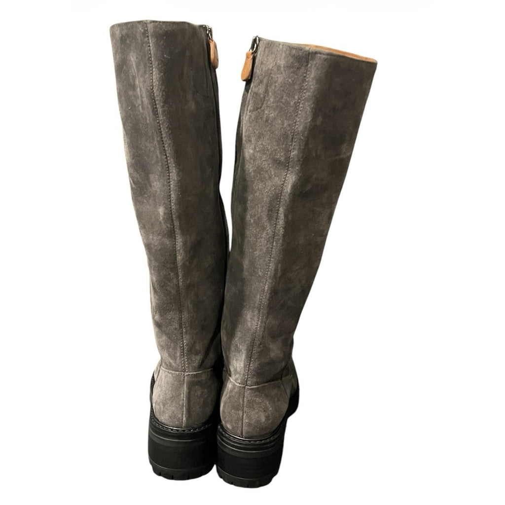 Gentle Souls by Kenneth Cole Women's Brandon Knee-High Boots Gray suede Sz 7