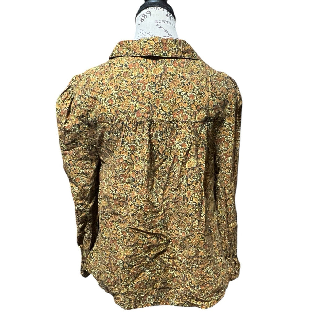 Treasure And Bond Boho Style Long Sleeve Blouse Women’s Shirt Size XS
