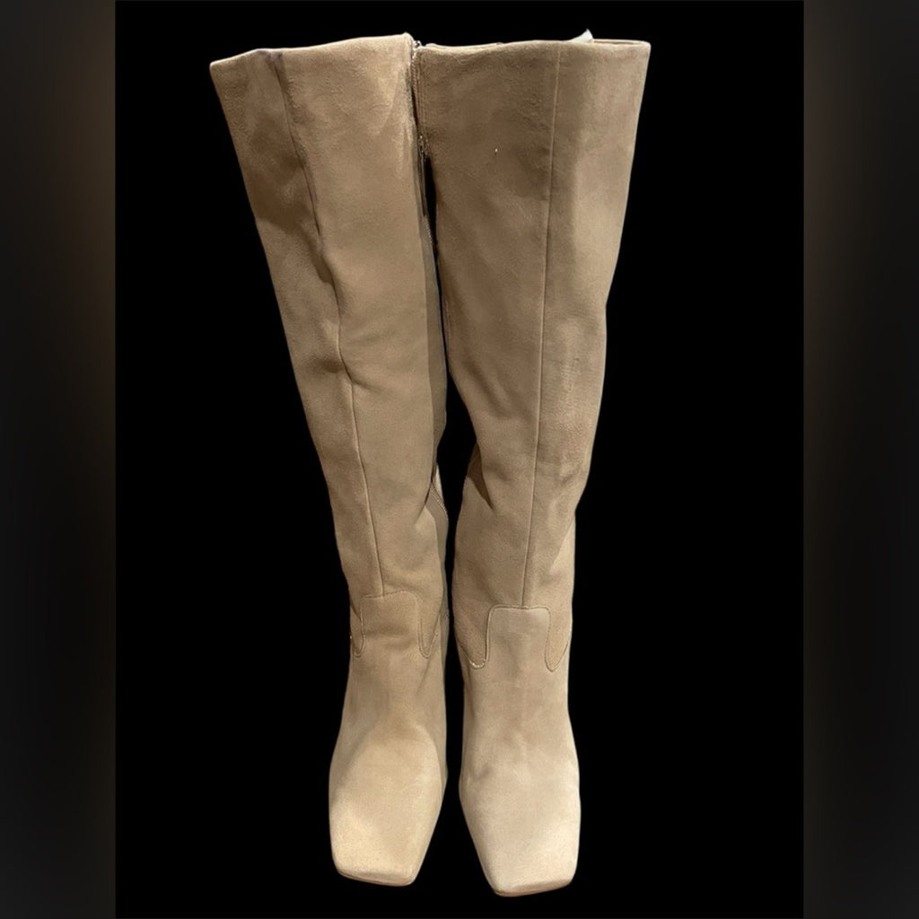 Vince Camuto Kalinder Tortillia Elegant Tan Knee-High Women's Boots 8M NWT