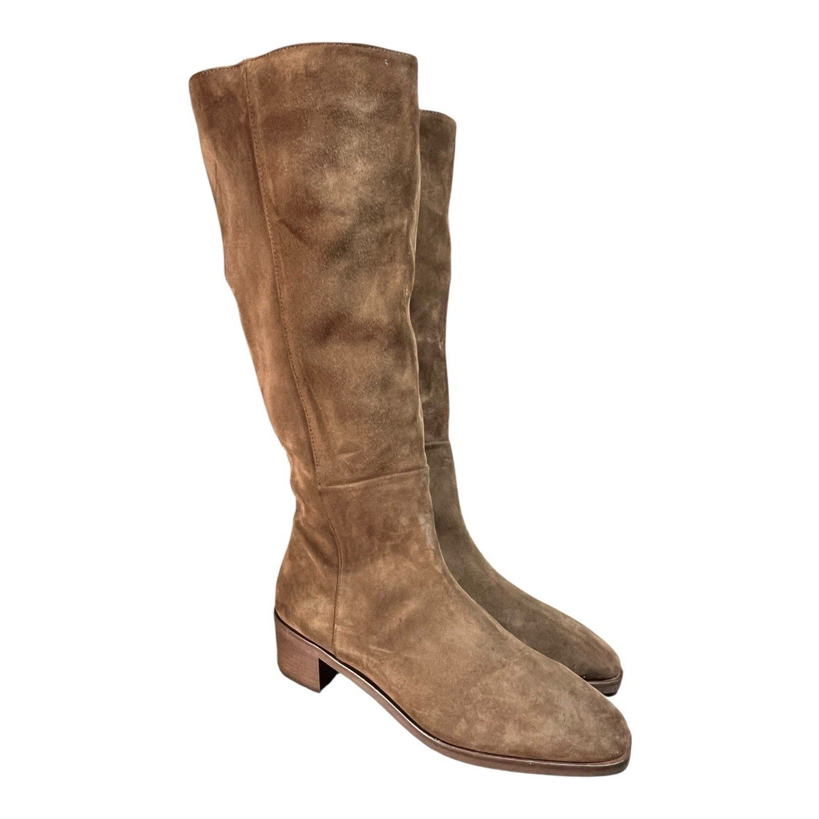 Aquatalia women's remo tall boots Brown Suede Women’s Shoe Size 10