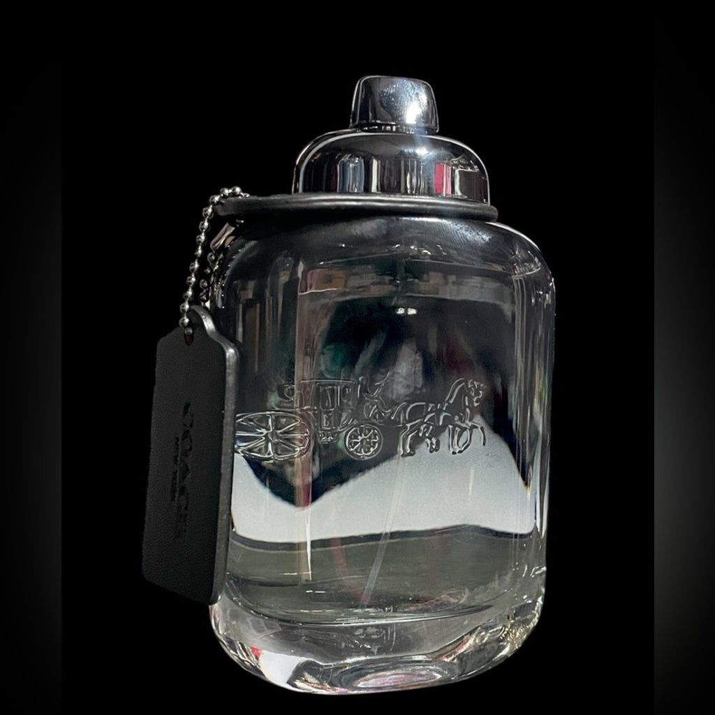 Coach New York Black Glass Bottle for Men 3.4 oz New No Box