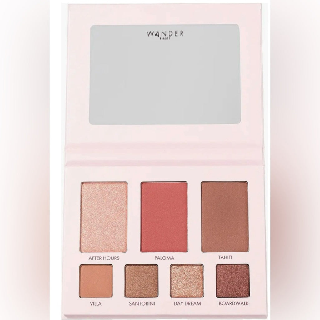 Wander Beauty Getaway Face and Eyeshadow Palette - Pink and Brown Shades