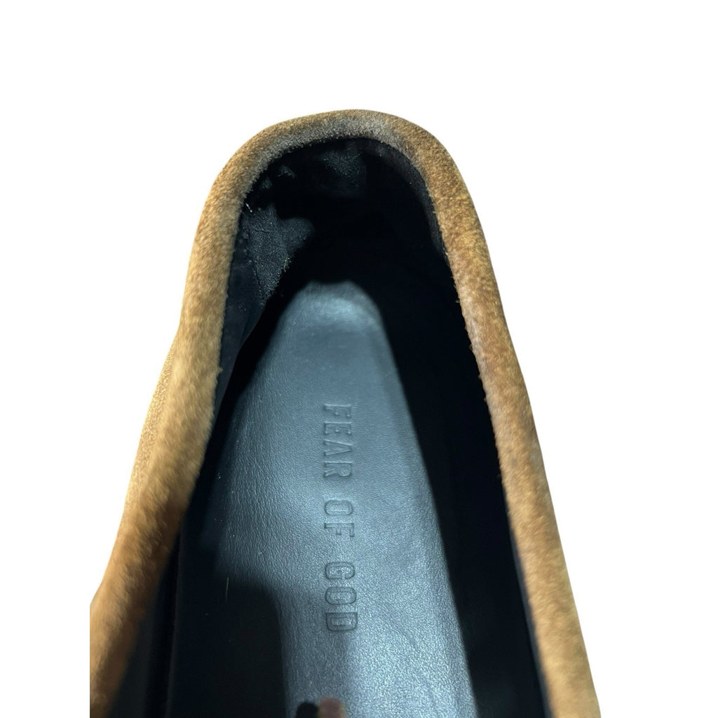 Fear of God Boat Sneakers in sigaro suede Mens Shoe Size 9