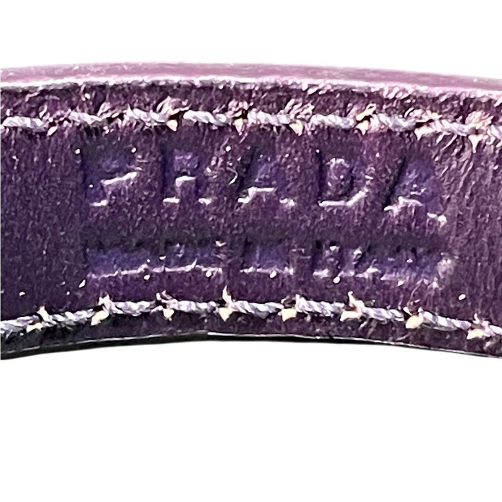 Prada Saffiano Purple leather bracelet