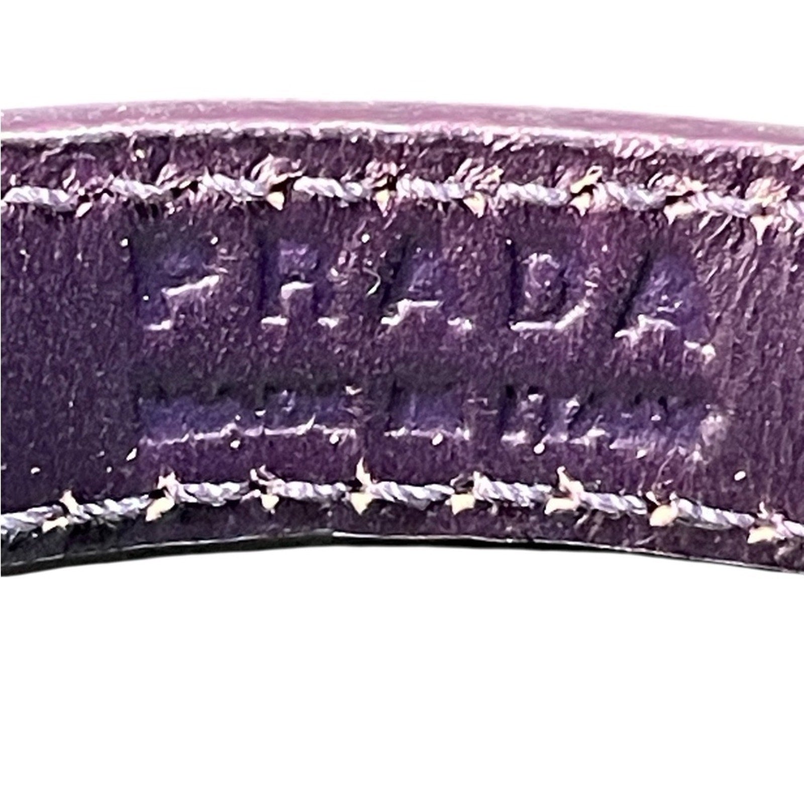 Prada Saffiano Purple leather bracelet
