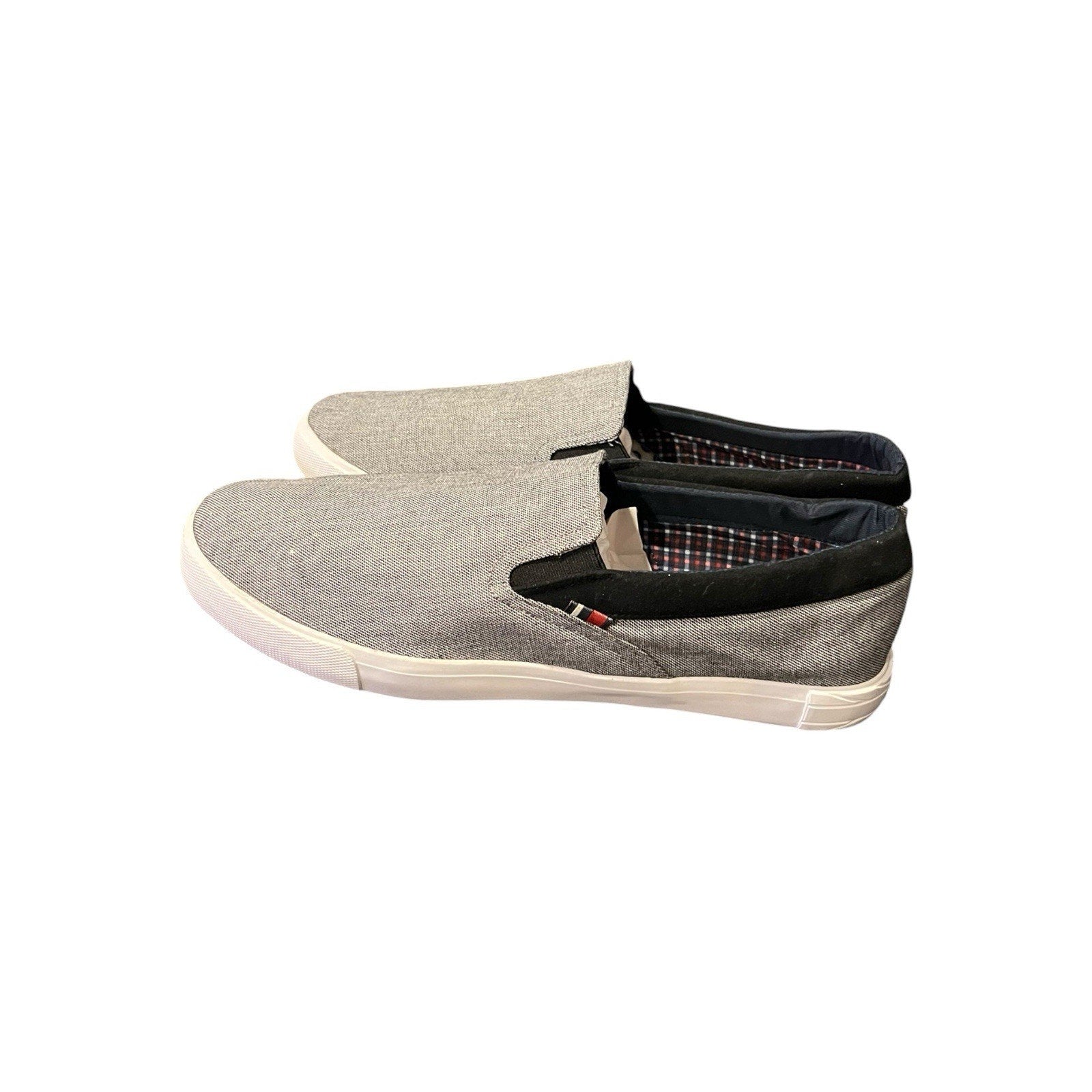 Ben Sherman Men's Percy Slip-On Sneakers Gray Canvas Men’s Size 13