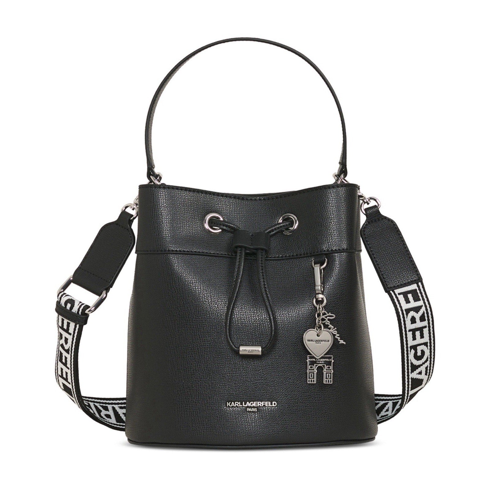 Karl Lagerfeld Paris Adele bucket bag Black Crossbody Bag