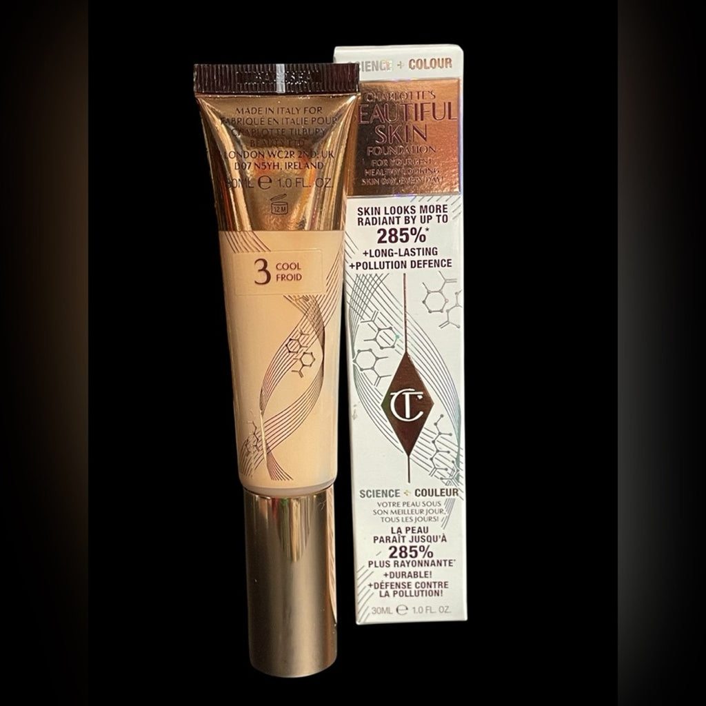 Charlotte Tilbury Radiant Skin Foundation in 3 Cool NIB
