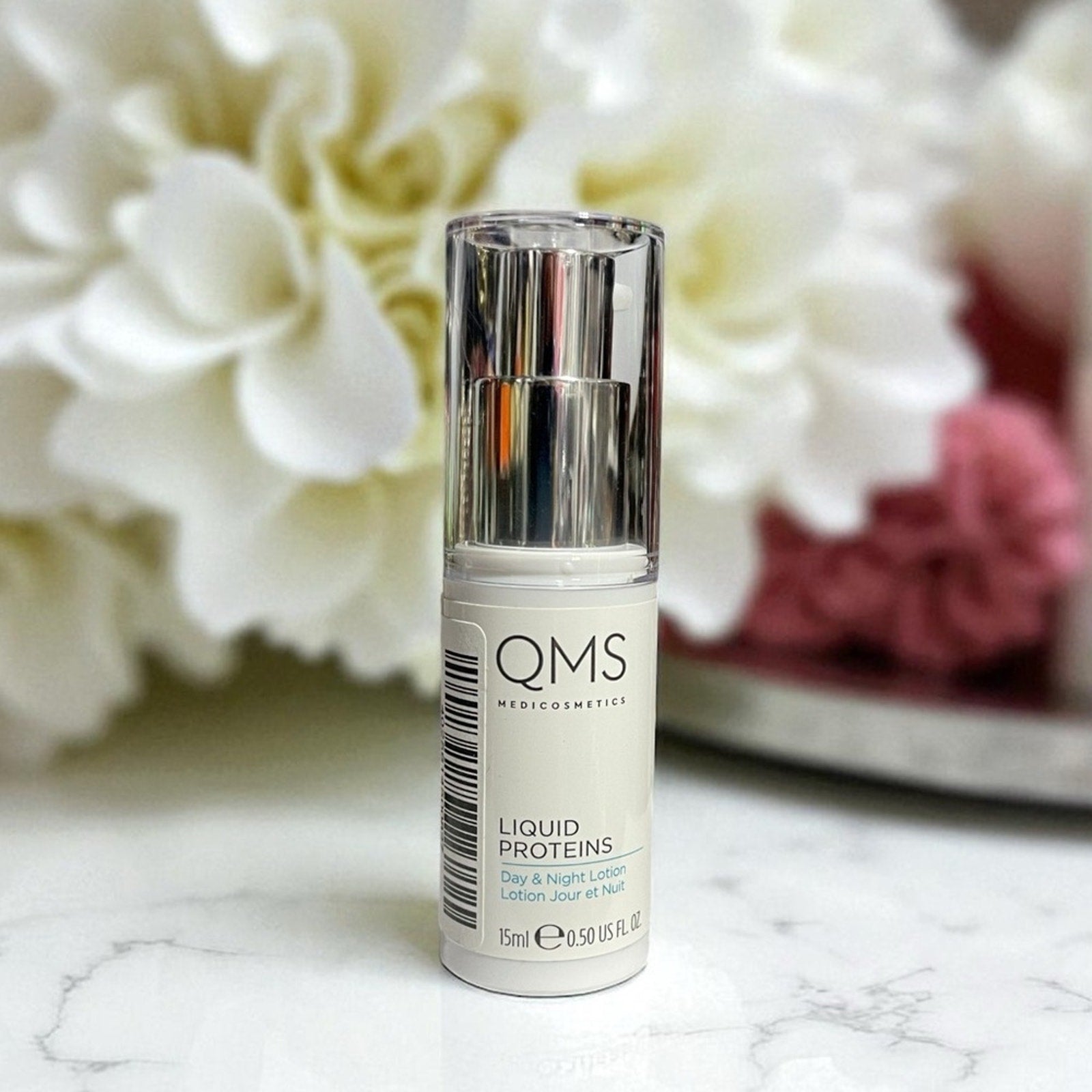 QMS Medicosmetics Liquid Proteins Day & Night Lotion .5 Oz New MSRP $185