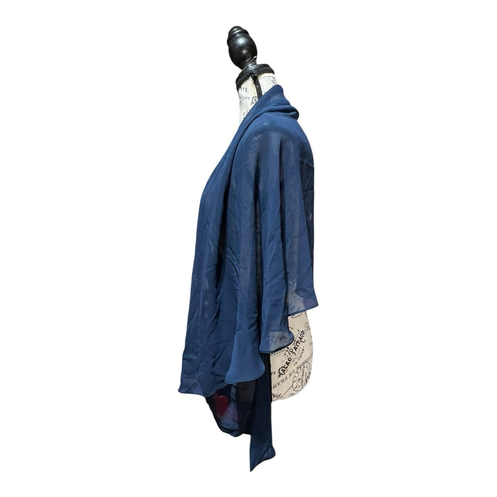 SLNY Navy Blue Sheer Shawl NWOT Womens Size 3X-4X
