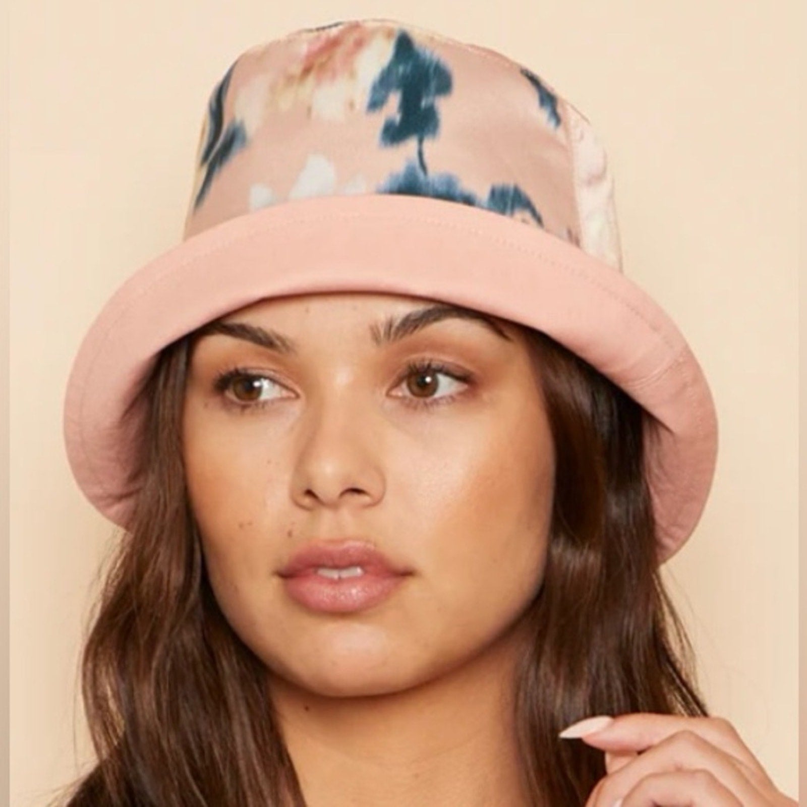 Eugenia Kim Reversible Floral Pink Bucket Hat NWT MSRP $225