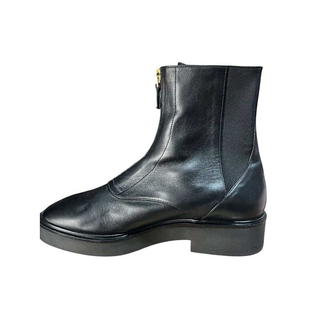 Stuart Weitzman Lodge Zip Bootie Black Leather Women’s Shoe Size 7 b