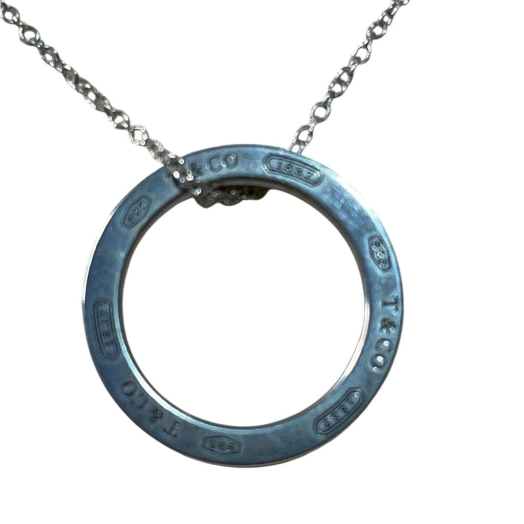 Tiffany & Co. 1837 circle pendant necklace in sterling silver