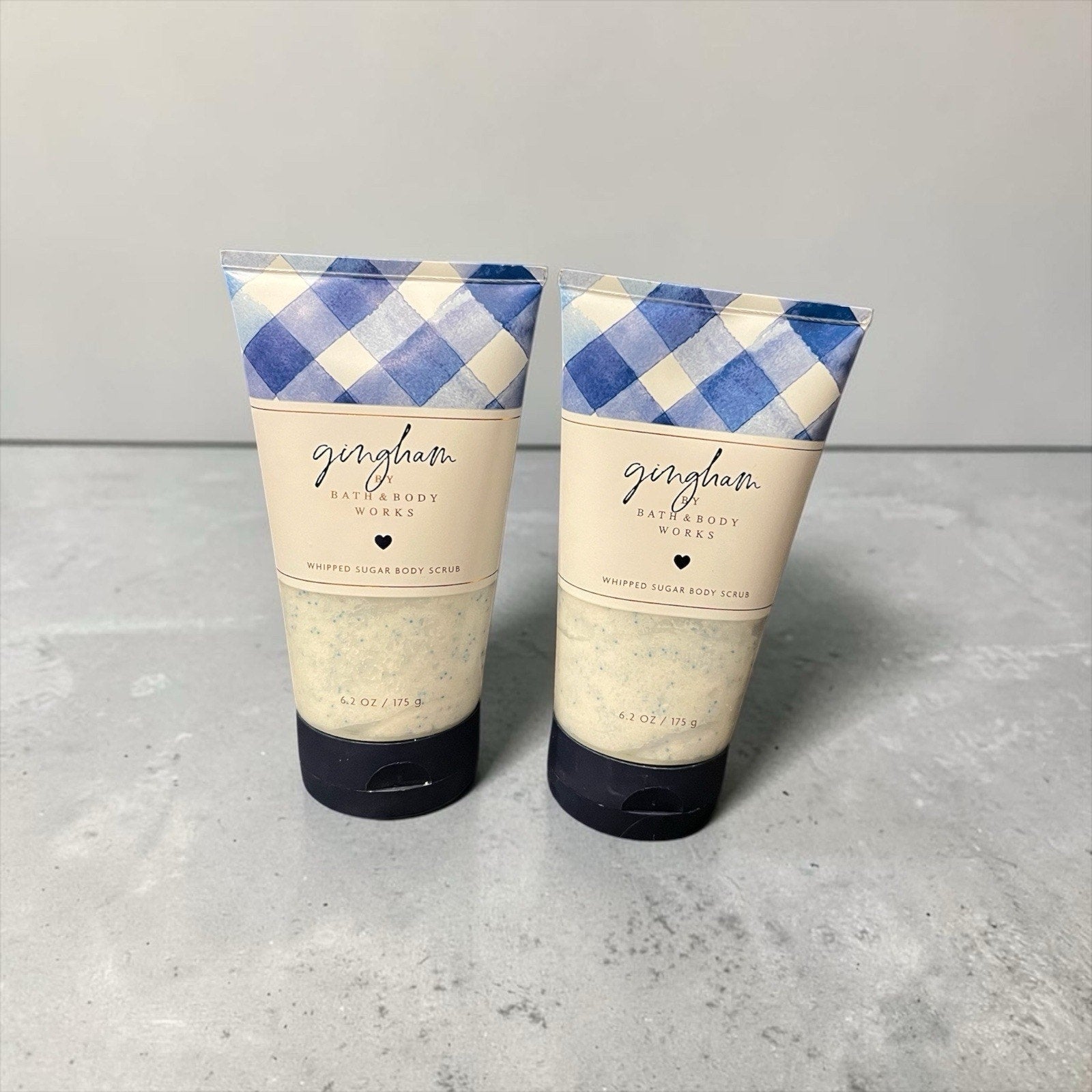 Bath And Body Works Gingham Whipped Sugar Body Scrub Set Of 2