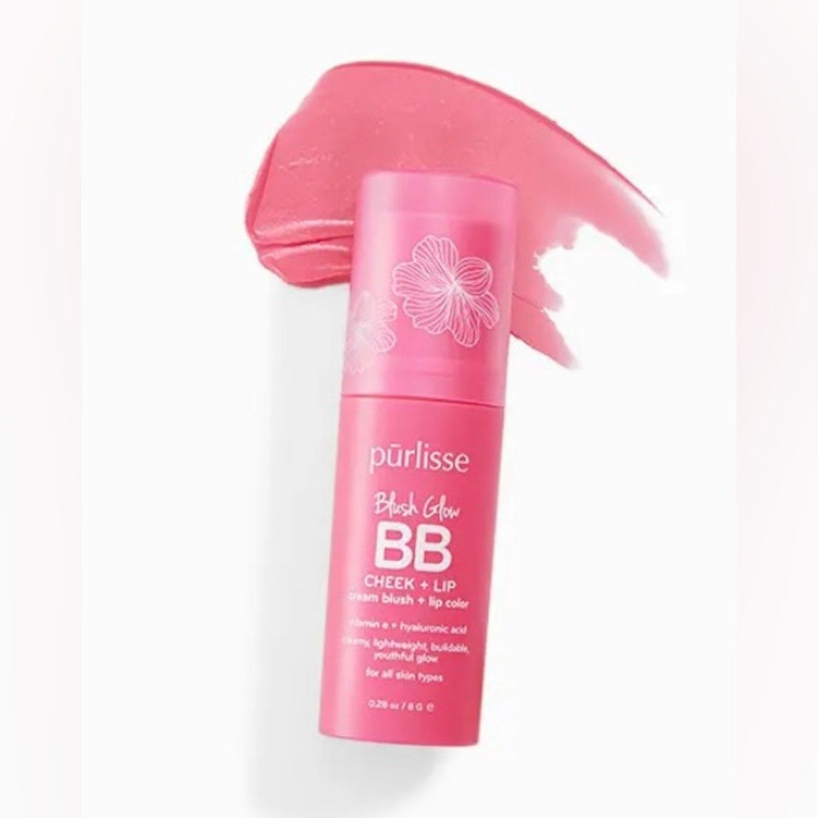 Purlisse Blush Glow BB Cheek + Lip - Pink Crush NIB