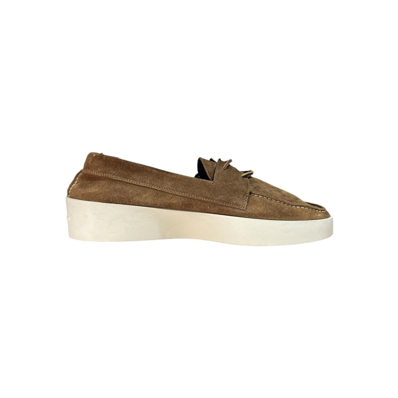 Fear of God Boat Sneakers in sigaro suede Mens Shoe Size 9