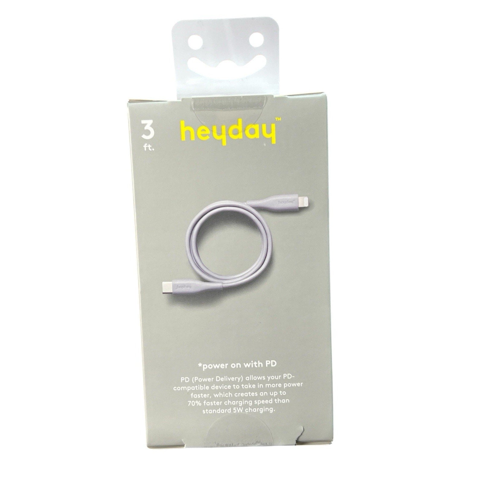 Heyday 3 Ft iPhone iPad Face Charging Cable NIB