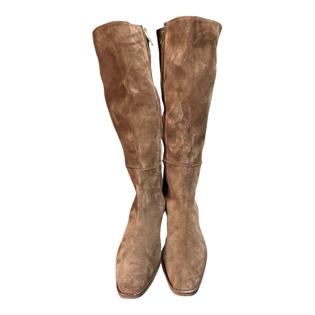 Aquatalia women's remo tall boots Brown Suede Women’s Shoe Size 10