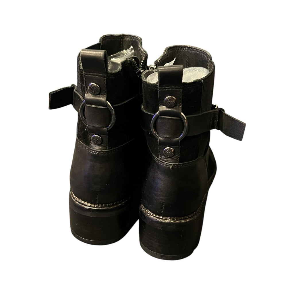 Donald Pliner Captain Black Suede Bootie Womens 8 M